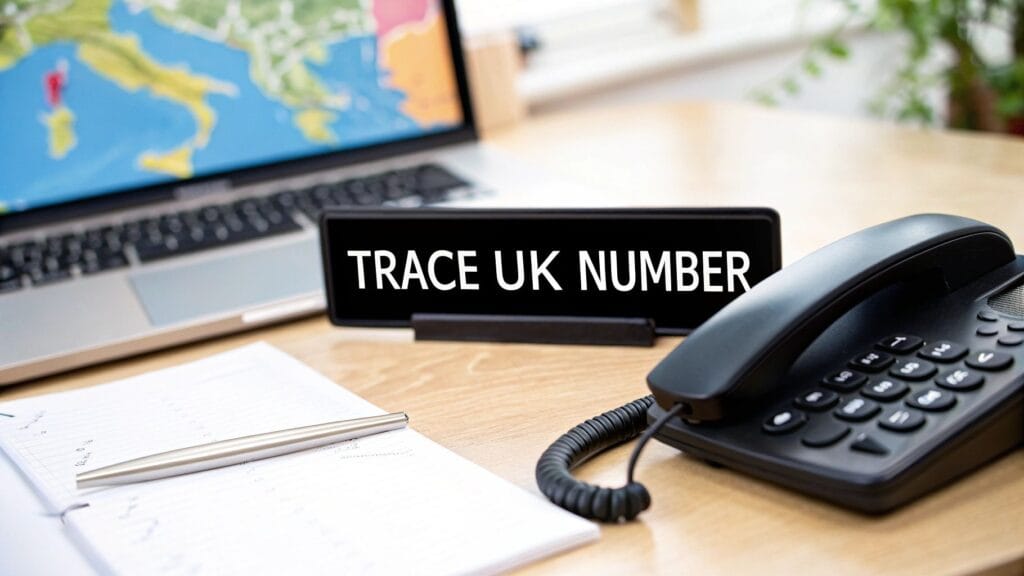 trace uk number
